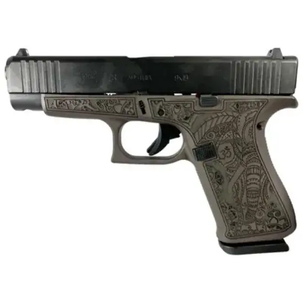 Glock 48 9Mm Black Fxd Comm-Elephant Engraving Vortex Bronze