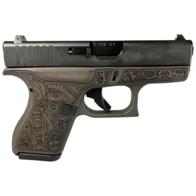 G42 Sub Cmpct .380Acp 3.2" 2/6Rd Mag Usa-Elephant Engraving Vortex Bronze