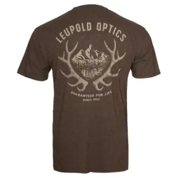 Leupold Antler Range Tee Brown Heather L