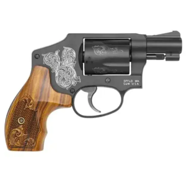 M442 Centennial Airweight 38Sp 2" W/Engraved Wood Grip (Used)