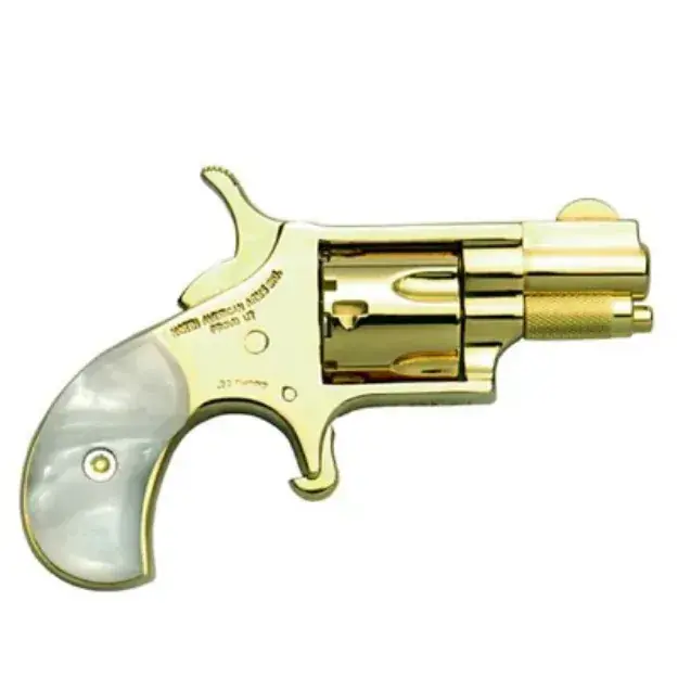 Naa Gold Plated .22 Short Revolver Pearl Grips 1 1/8 Bbl