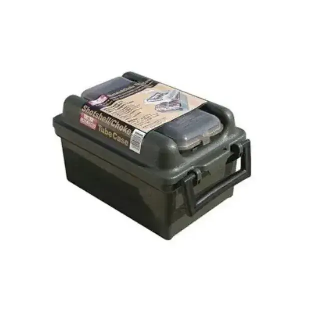Mtm Shotshell / Choke Tube Case 100 Rd 12 16 20 Gauge Up To 3" Forest Green