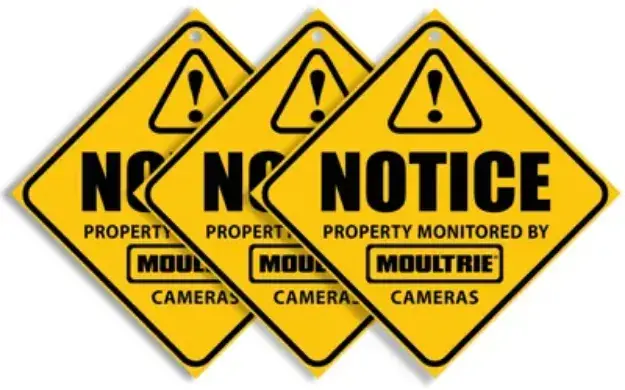 Camera Surveillance Signs (3-Pack)