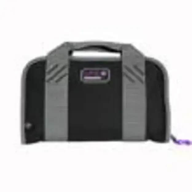 Double "Compact Pistol" Case W/Mag Storage & Dump Cup Purple