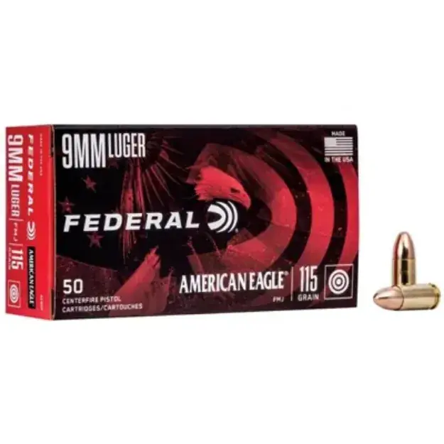 Federal 9Mm Luger 115Gr Full Metal Jacket Ammo 1000Rd Case