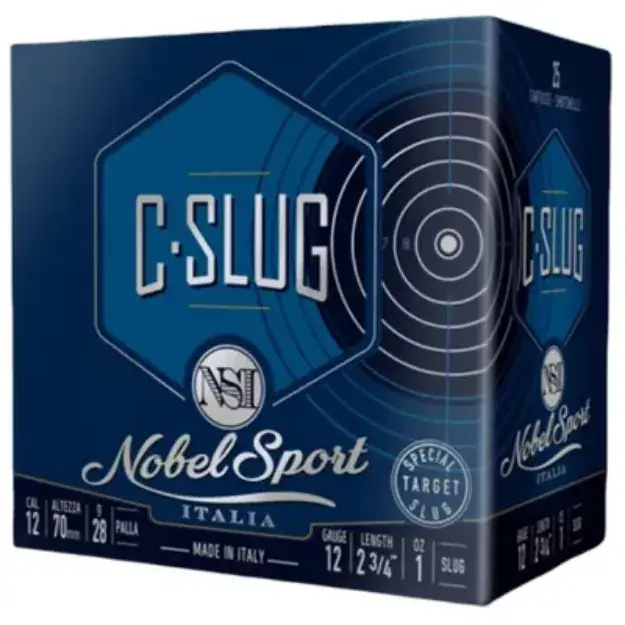 12 Gauge 2 3/4" C-Slug 1 Oz 1378 Fps 25/Round