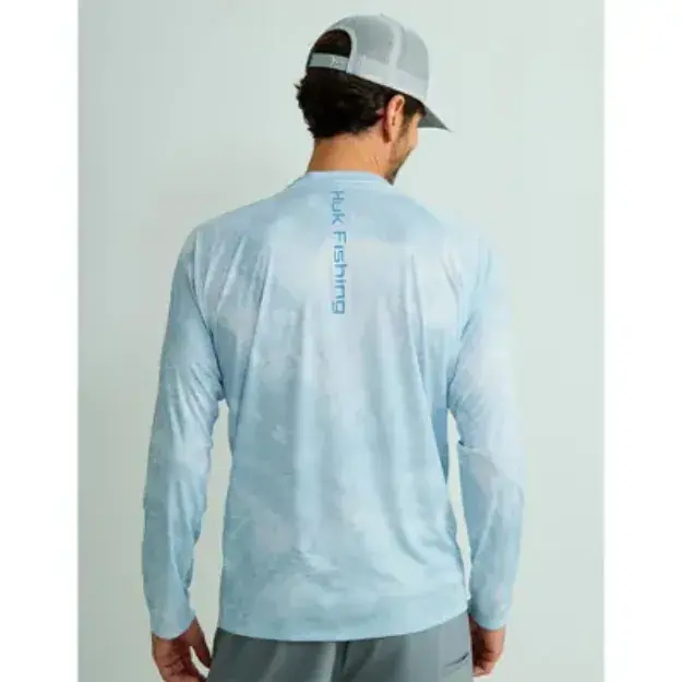 Huk Pursuit Mossy Oak Printed Ls Crew Moe Sw Bonefish Ls M
