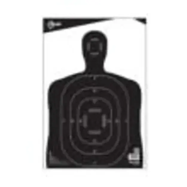 Ez Aim Paper 12 X 18 Black Silhouette Target 100 Bulk