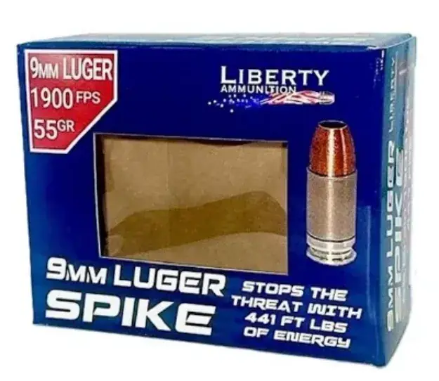 Liberty Spike 9Mm 55Gr Coppr Hp 20Rd 50Bx/Cs