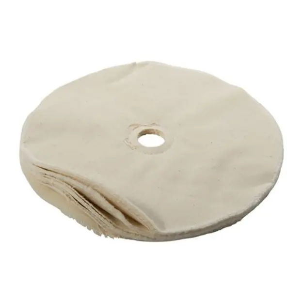 Muslin Polishing Wheel, Loose, 8'' X 20-Ply, 7/8'' Arbor