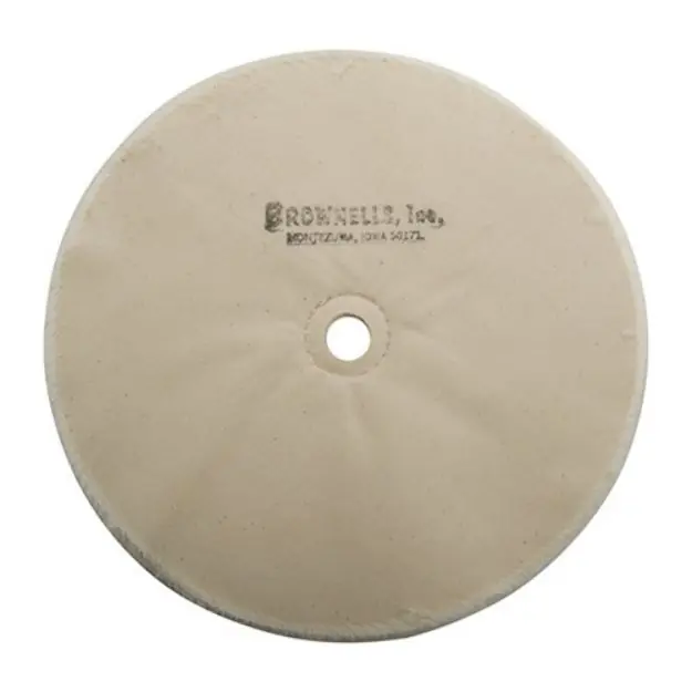 Muslin Polishing Wheel, Loose, 8'' X 20-Ply, 5/8'' Arbor