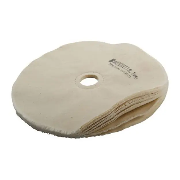 Muslin Polishing Wheel, Loose, 8'' X 20-Ply, 1'' Arbor