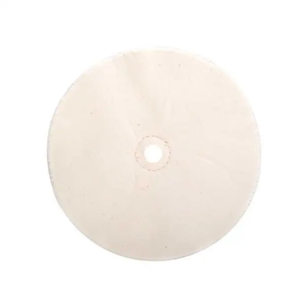 Muslin Polishing Wheel, Loose, 6'' X 20-Ply, 1/2'' Arbor