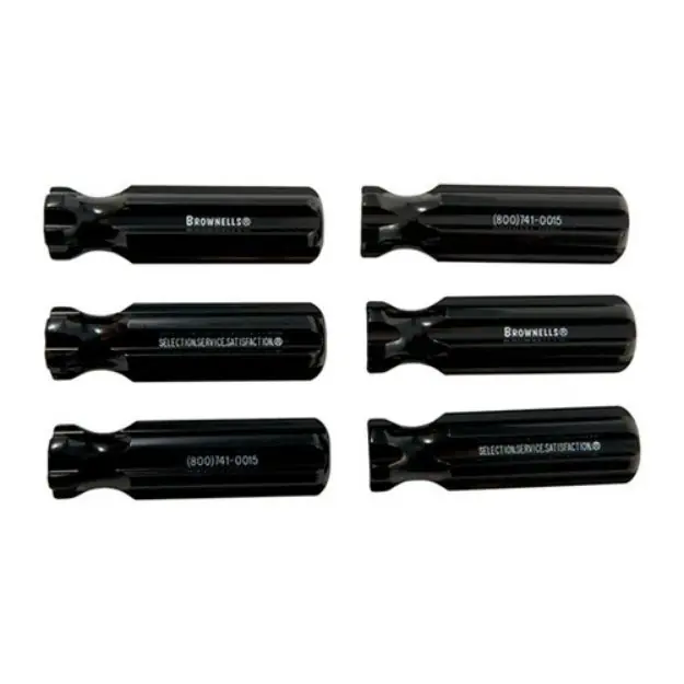 Molded Plastic Tool Handle, L5 Model, Black, 6 Pack