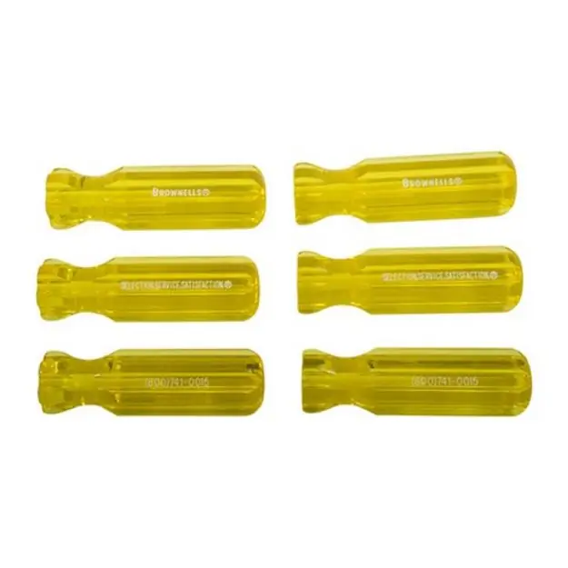 Molded Plastic Tool Handle, L4 Model, Yellow, 6 Pack