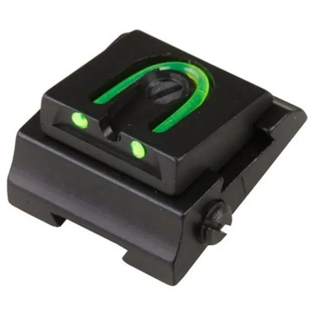 Rifle Adjustable Fiber Optic 5/16'' Wgos Rear Sight Green