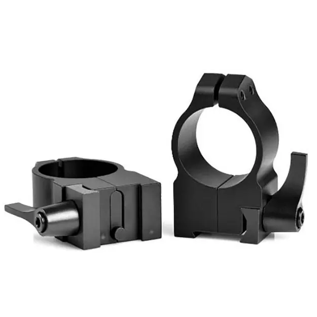 1'' High Matte Black Qd Tikka Rings