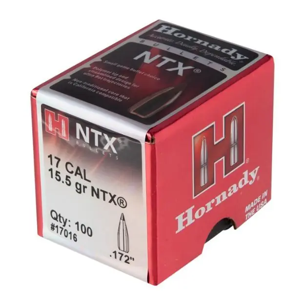 Ntx 17 Caliber (0.172'') 15.5Gr Lead Free Polymer Tip 100/Box