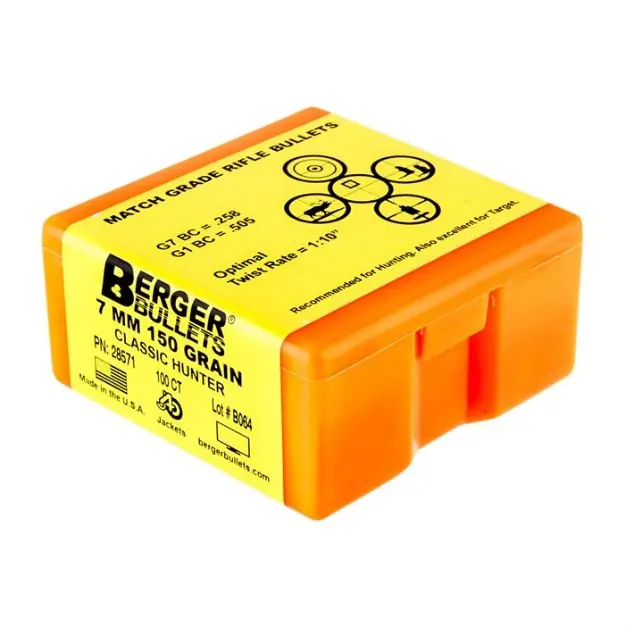7Mm (0.284'') 150Gr Hybrid Boat Tail 100/Box