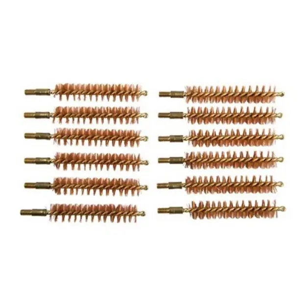 Bronze Rifle Bore Brush, 45 Caliber, 8-32M, 12 Pack