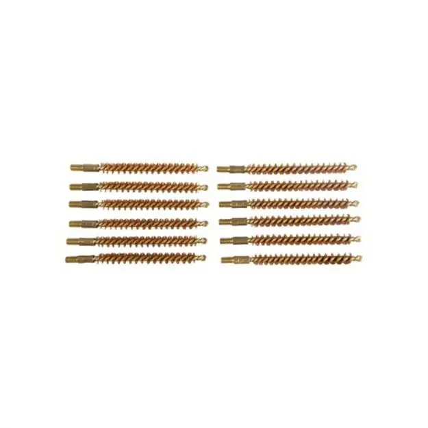 Bronze Rifle Bore Brush, 25 Caliber, 8-32M, 12 Pack