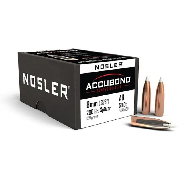 Nosler Bullets 8Mm .323 200Gr Accubond 50Ct