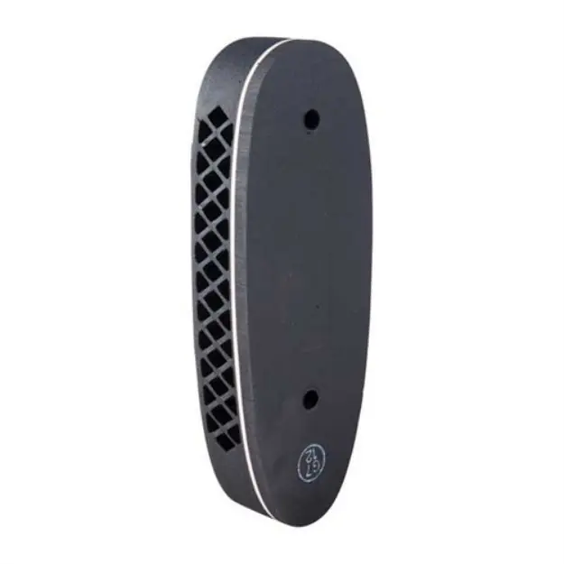 1'' Medium Black Ribbed Face