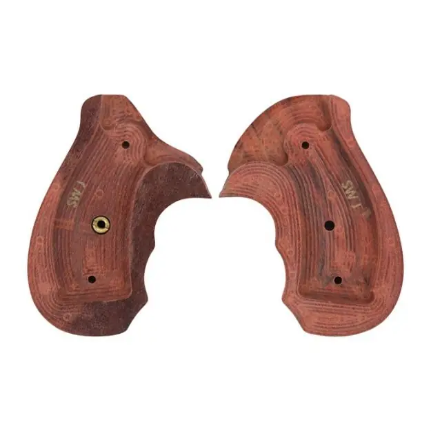 Pachmayr Laminated Wood Grips S&W J-Frame Rosewood Checkered