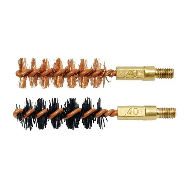 Otis Bore Brush .40 Cal 2-Pk 1-Nylon 1-Bronze 8-32 Thread