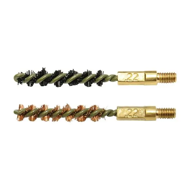 Otis Bore Brush .22 Cal 2-Pk 1-Nylon 1-Bronze 8-32 Thread