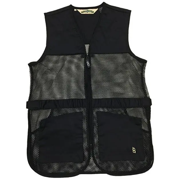 Full Mesh Dual Pad Shooting Vest Black L