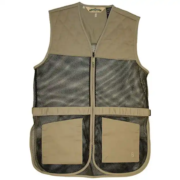 Full Mesh Dual Pad Shooting Vest Khaki M