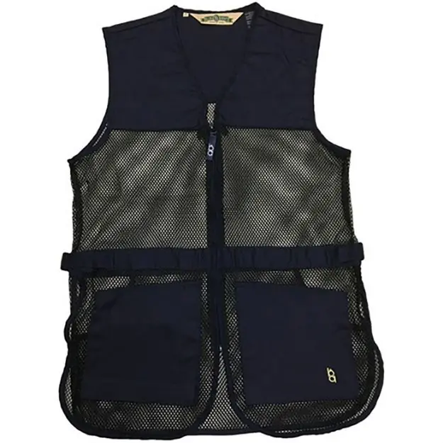 Full Mesh Dual Pad Shooting Vest Navy 2Xl