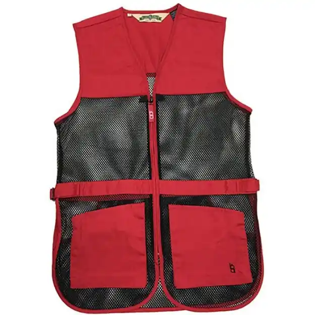 Full Mesh Dual Pad Shooting Vest Red 2Xl