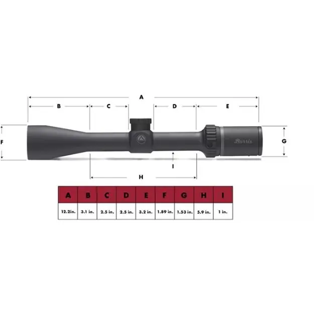 BURRIS FFE1 3-9X40 BLSTC PLX ML MAT