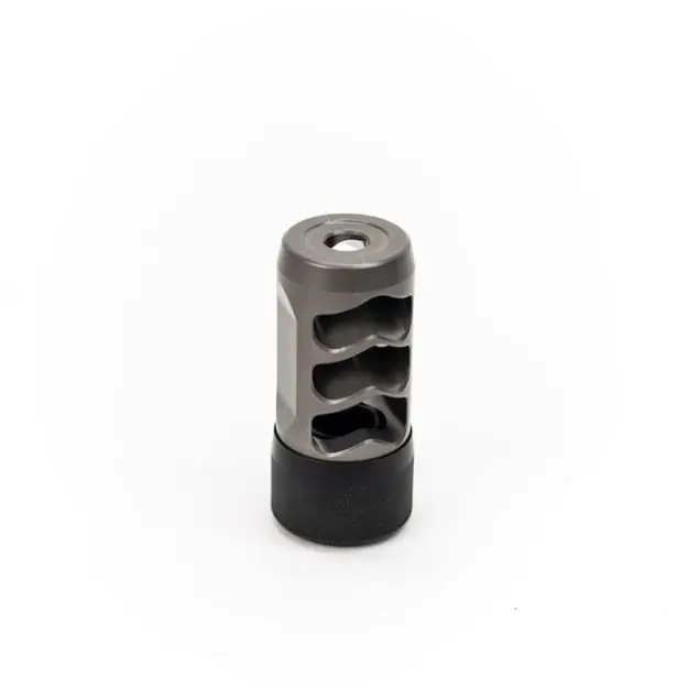 Hellfire-Ti 40 Cal Self Timing Muzzle Brake Gray Titianium