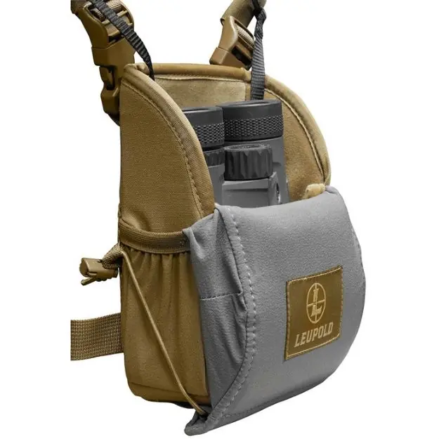 Enclosed Binocular Harness Non-Magnetic Tan/Gray