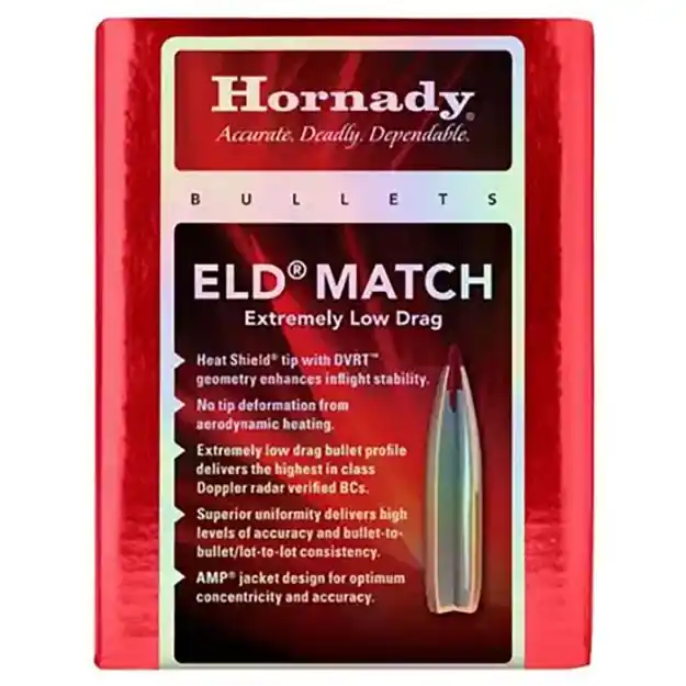 Hornady Bullets 6.5Mm .264 147Gr Eld-Match 500Ct 6Bx/Cs