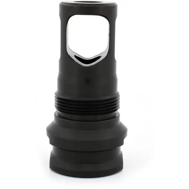 Prs Muzzle Brake 0.375 3/4-20 Threads Square Shoulder Black