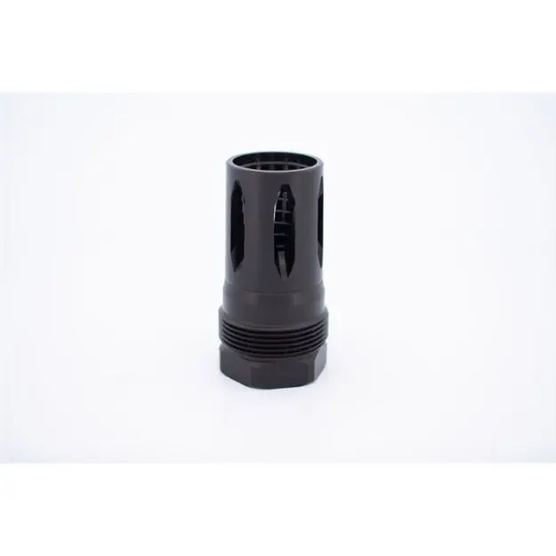 R2s Flash Hider 15X1 Rh Threads Taper Shoulder Black