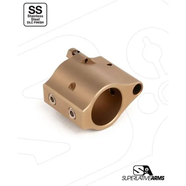 Ar-15 Solid Ss Adjustable Gas Block .936'' Tan