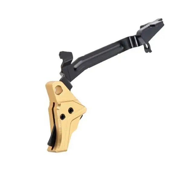 Itts Trigger W/Trigger Bar For Glock G3/G4 Gold/Black Screw