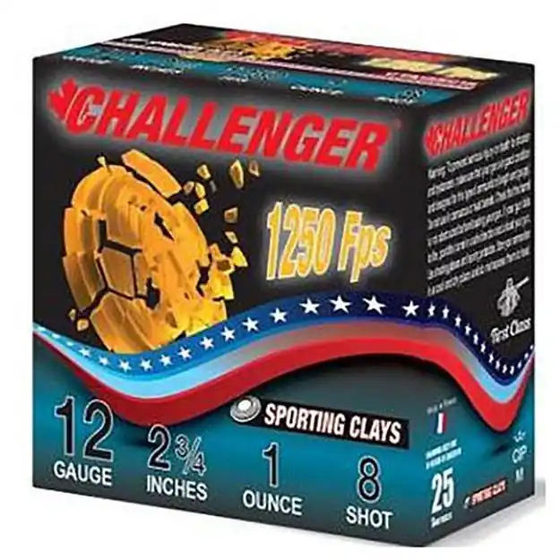 Sporting Clay 12 Gauge 2-3/4'' 1Oz #8 Shot 1250 Fps 250/Case