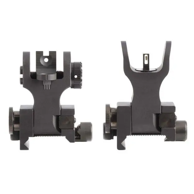 Ar-15 Tritium Flip-Up Sight With Csat & Tritium Stripe