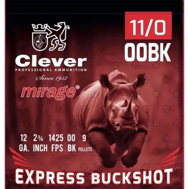 Mirage Express Buckshot 12Ga 2-3/4'' 9 Pellet #00 250/Case