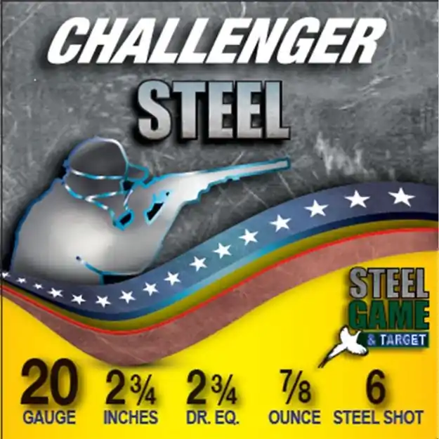 Steel Game & Target 20 Gauge 2-3/4'' 7/8Oz #6 Shot 250/Case