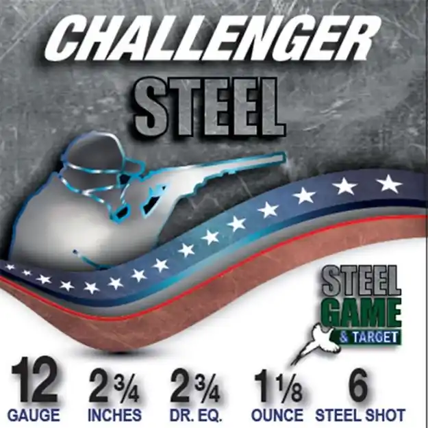 Steel Game & Target 12Ga 2-3/4'' 1-1/8Oz #6 Steel Shot 250/Cs