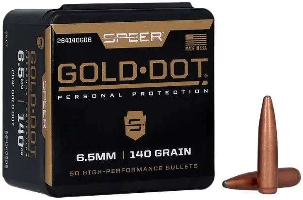 264 Caliber/6.5Mm (0.264'') 140Gr Gold Dot Soft Point 50/Box