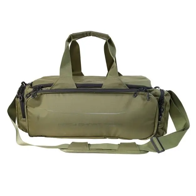 Large Range Bag Olive With Black Zips
