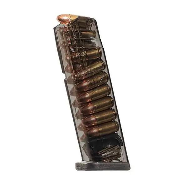 Ets Magazine Sig P320 9Mm 17Rd Extended Carbon Smoke